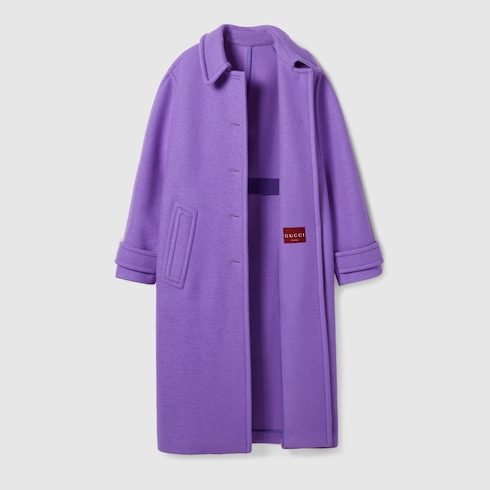 Compact wool cashmere coat