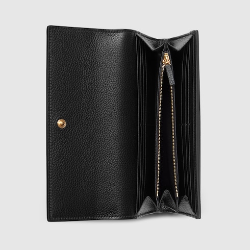 Bi-color GG Marmont continental wallet