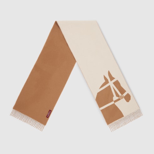 Écharpe en laine avec motif jacquard