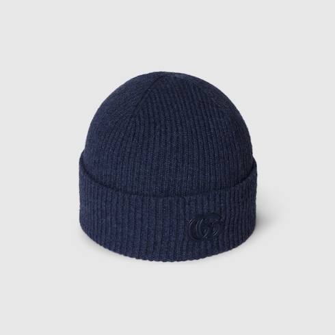 Cashmere hat with patch