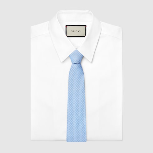 GG silk jacquard tie