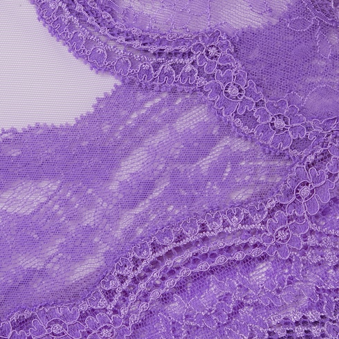 Body en tulle à dentelle fleurie
