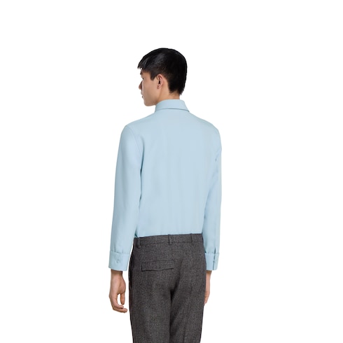 Polyester twill shirt with Horsebit