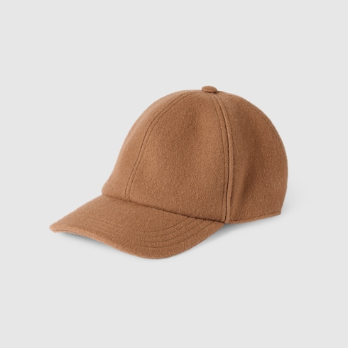 Wool baseball hat with embroidery