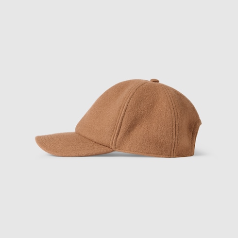 Wool baseball hat with embroidery