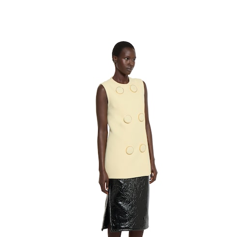 Vest with maxi buttons