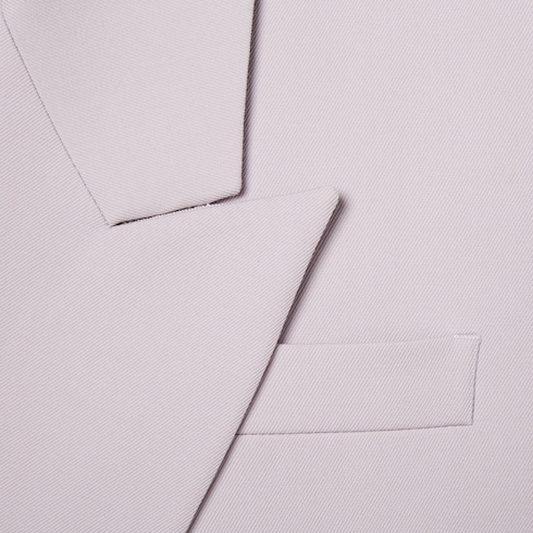 Double-breast wool gabardine jacket