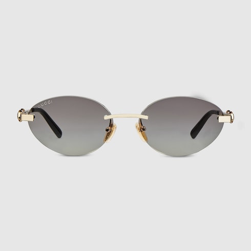 Rahmenlose ovale Sonnenbrille