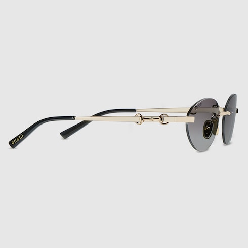 Rahmenlose ovale Sonnenbrille