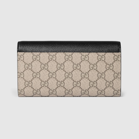 Bi-color GG Marmont continental wallet