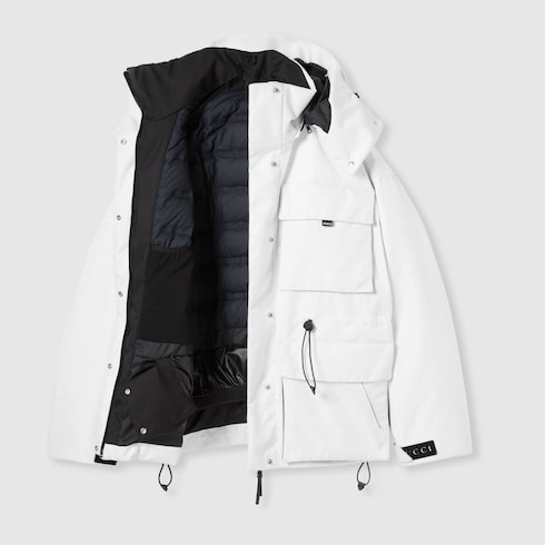 Veste en jacquard de tissu technique GG