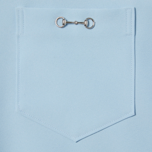 Polyester twill shirt with Horsebit