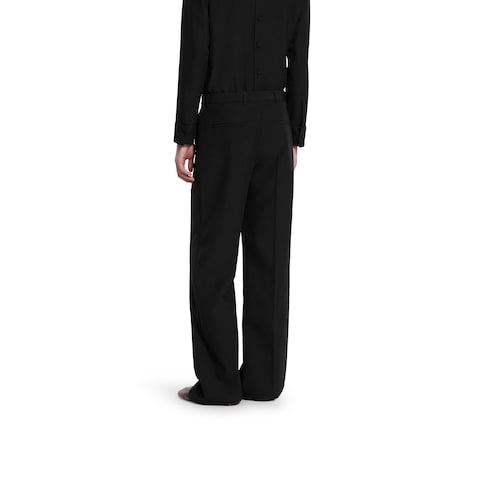 Pantalone in twill di seta