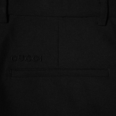 Pantalone in twill di seta