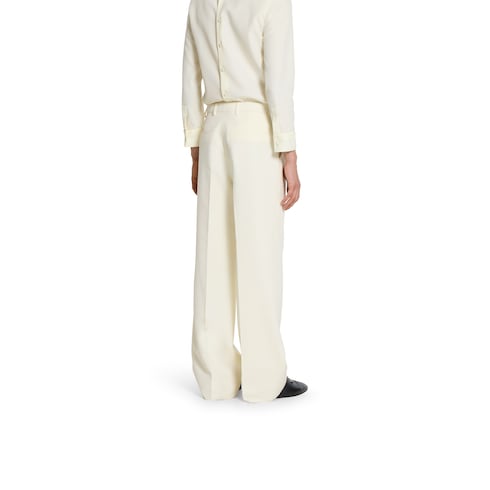 Silk twill pant