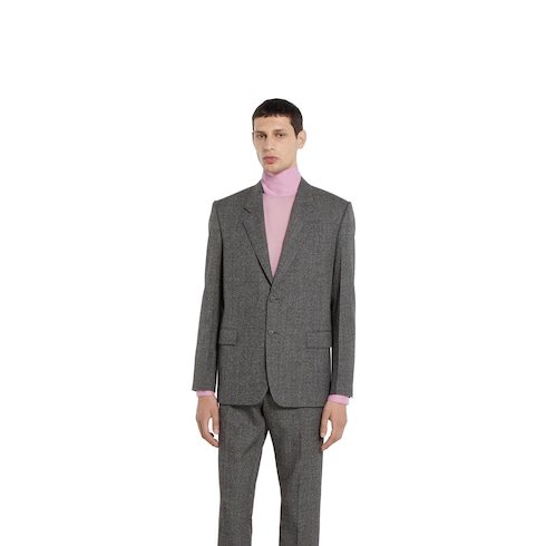 Wool mouliné jacket