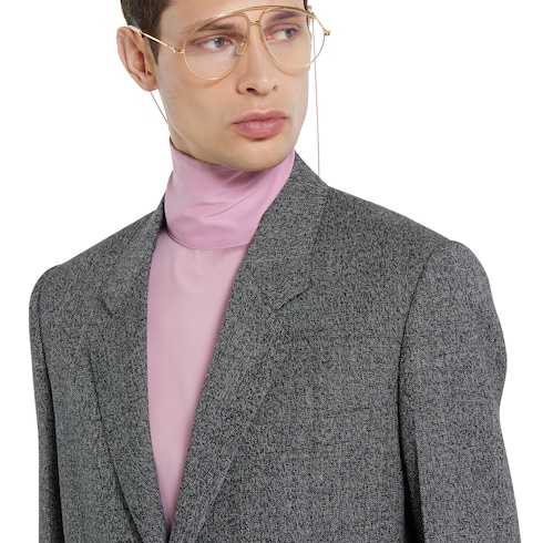 Wool mouliné jacket