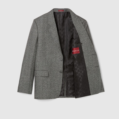 Wool mouliné jacket