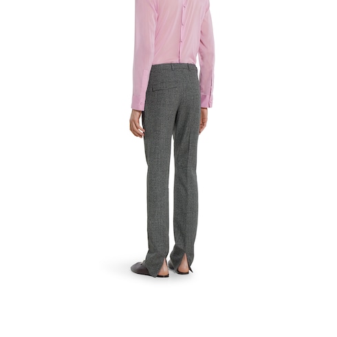 Pantalone in tessuto mouliné in lana