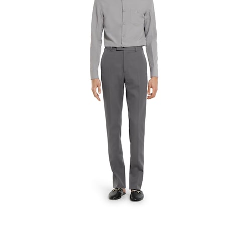 Pantalone in raso di lana pesante