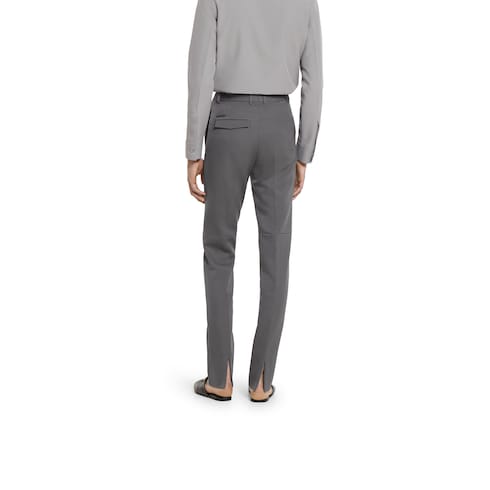 Pantalone in raso di lana pesante