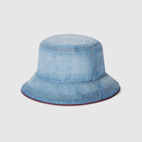 【美品】GUCCI デニム バケットハット デニム バケットハットブルー | GUCCI公式