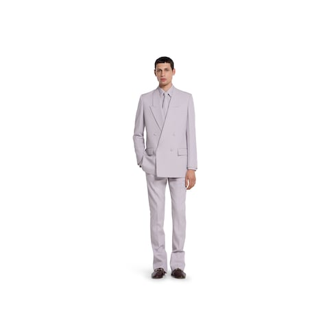 Camicia in gabardina di lana con Morsetto