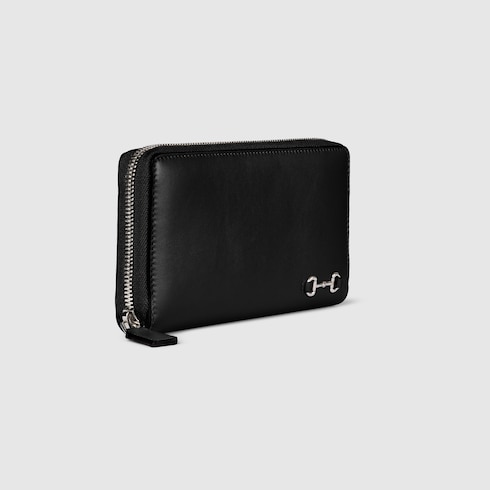 Zip around wallet with Horsebit