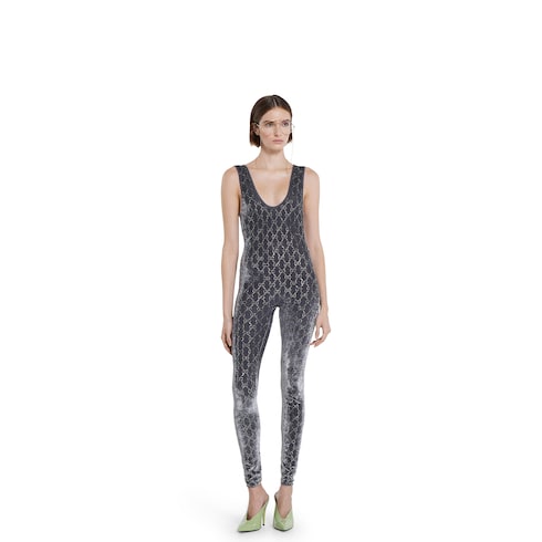 GG crystal embroidered jumpsuit