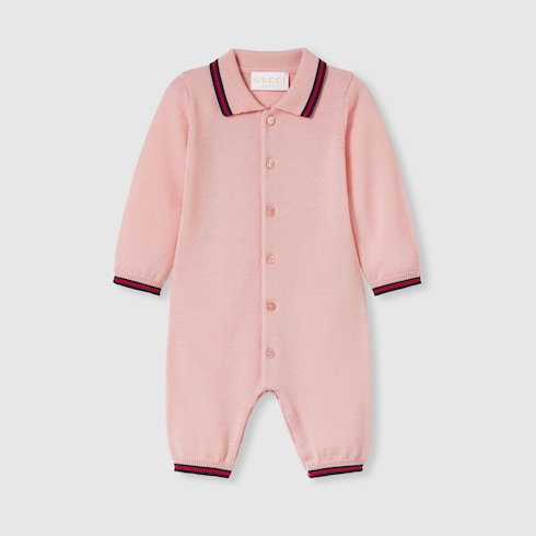 Baby wool one-piece with Web