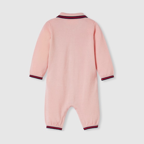 Baby wool one-piece with Web