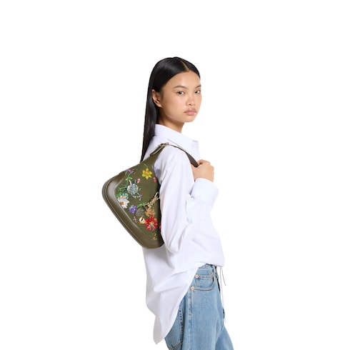 Borsa Gucci Jackie 1961 ricamata misura media