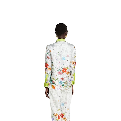 Camisa de seda con estampado