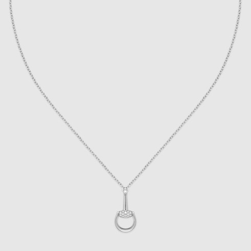 Gucci Horsebit 18k diamond necklace
