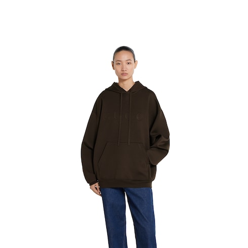 Extra fine knit hooded sweater