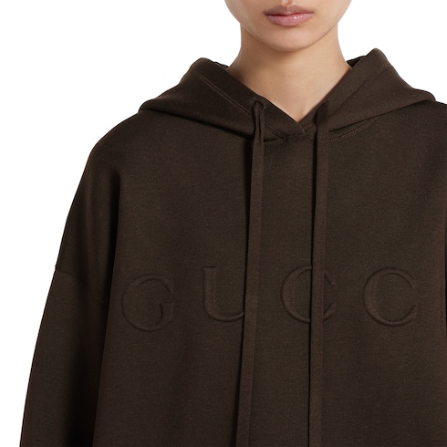 Extra fine knit hooded sweater