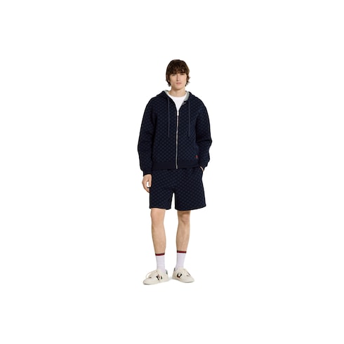 Short en double jersey de viscose imprimé