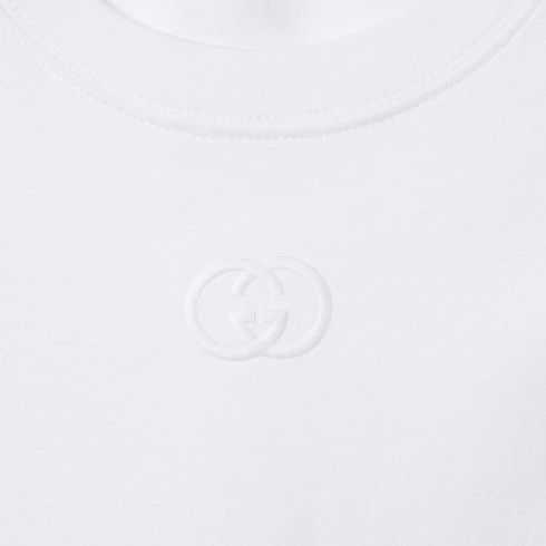 Cotton jersey T-shirt with embroidery