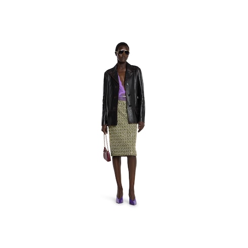  Jacke aus weichem Leder in Used-Optik
