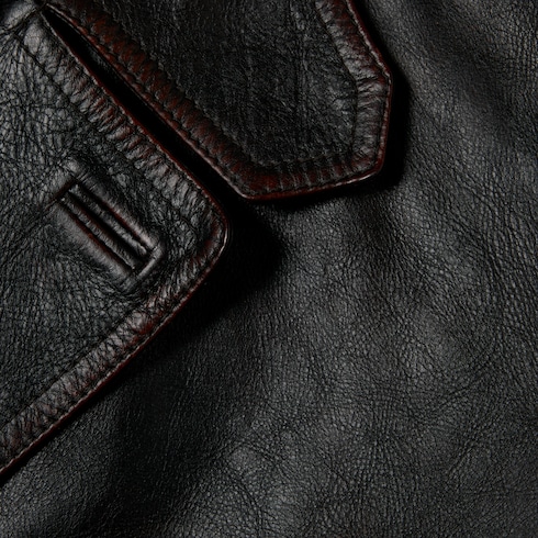  Jacke aus weichem Leder in Used-Optik