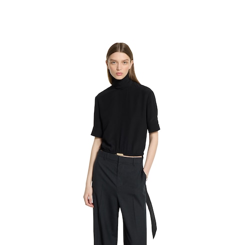 Silk crêpe de chine top