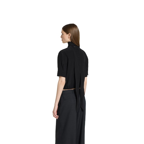 Silk crêpe de chine top