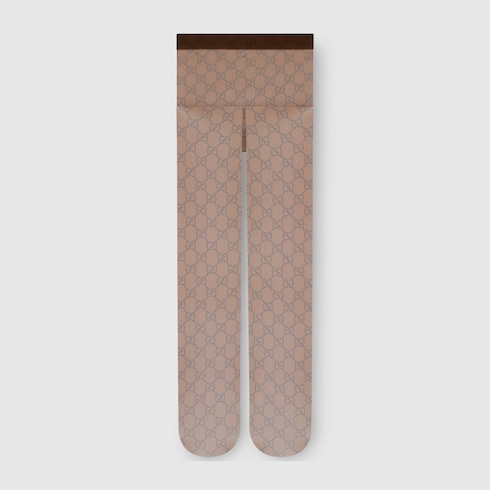 Printed stretch nylon tights
