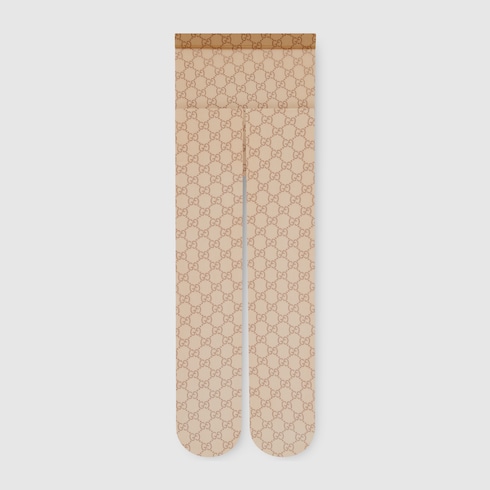 Printed stretch nylon tights