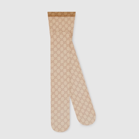 Printed stretch nylon tights