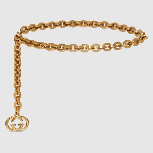 Ceinture chaîne avec breloque GG