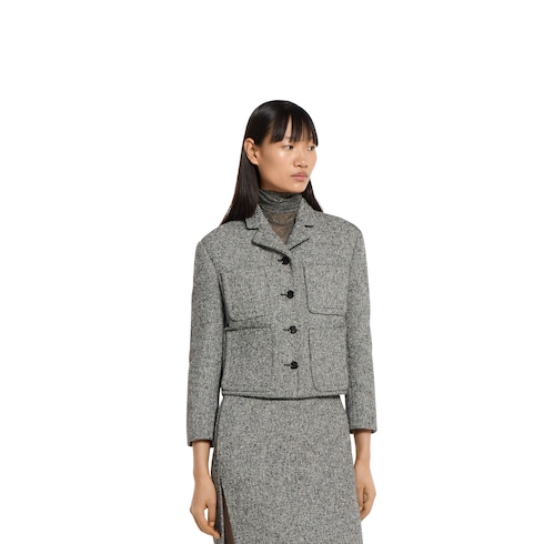Double cotton-wool mouliné jacket Detail 3