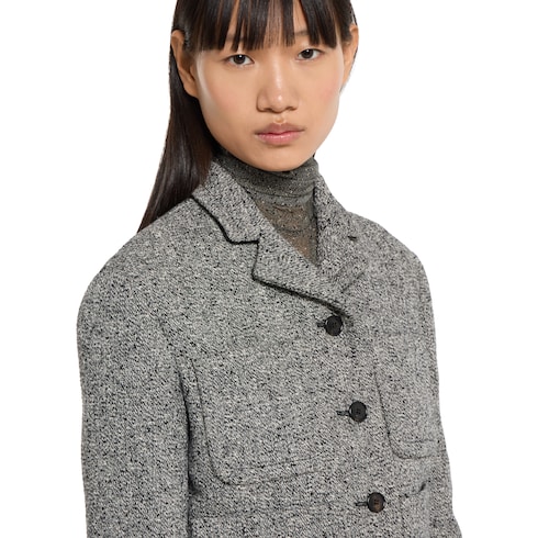 Double cotton-wool mouliné jacket Detail 5