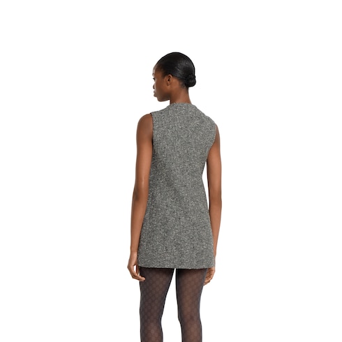 Seeded wool dress