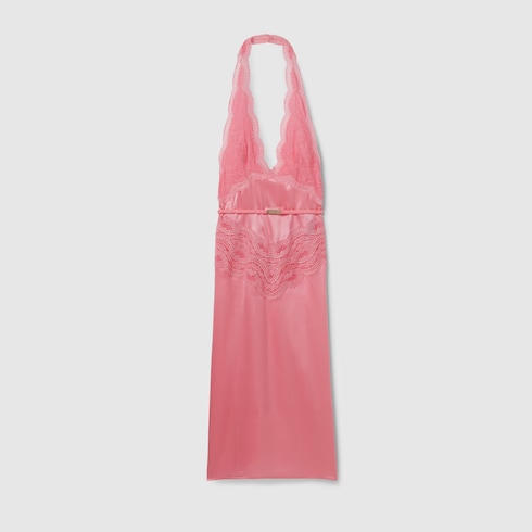 Silk satin dress Detail 2